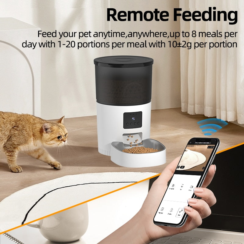 ROCET Automatic Cat Feeder With Camera Video